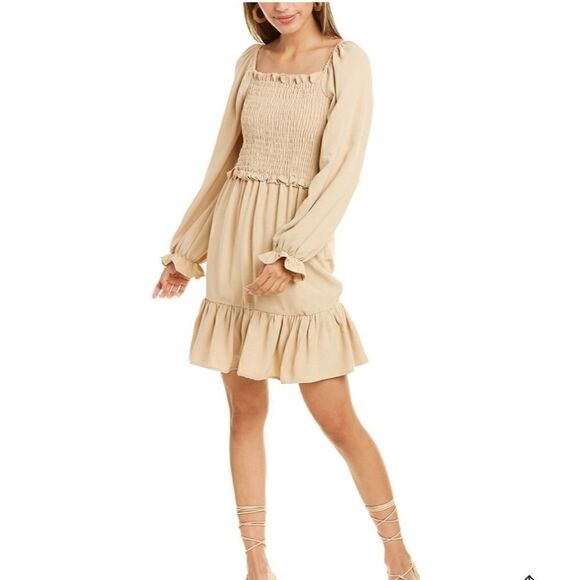 ROSEWATER REMI Smocked Mini Dress - Picture 1 of 5